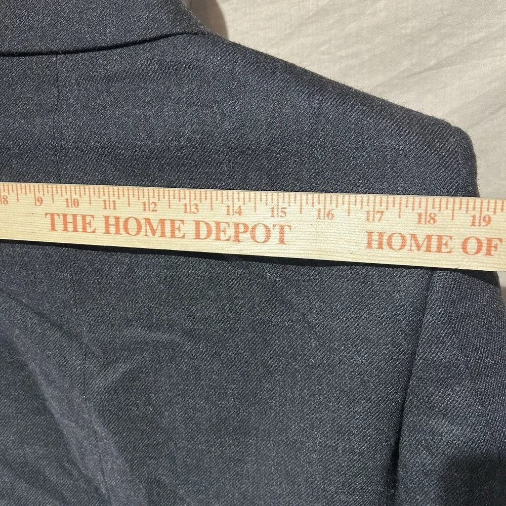 Lauren Ralph Lauren Mens 38S Blazer Suit Jacket Grey 100% Wool
